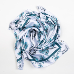 Шейный платок «Совушки», 70×70 см