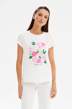 23583 Футболка женская (молочный)