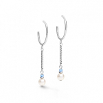 Серьги Coeur de Lion Light Blue 5047/21-0720 цвет голубой, белый