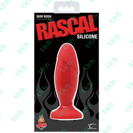 Красная анальная пробка Rascal, 15.25 см