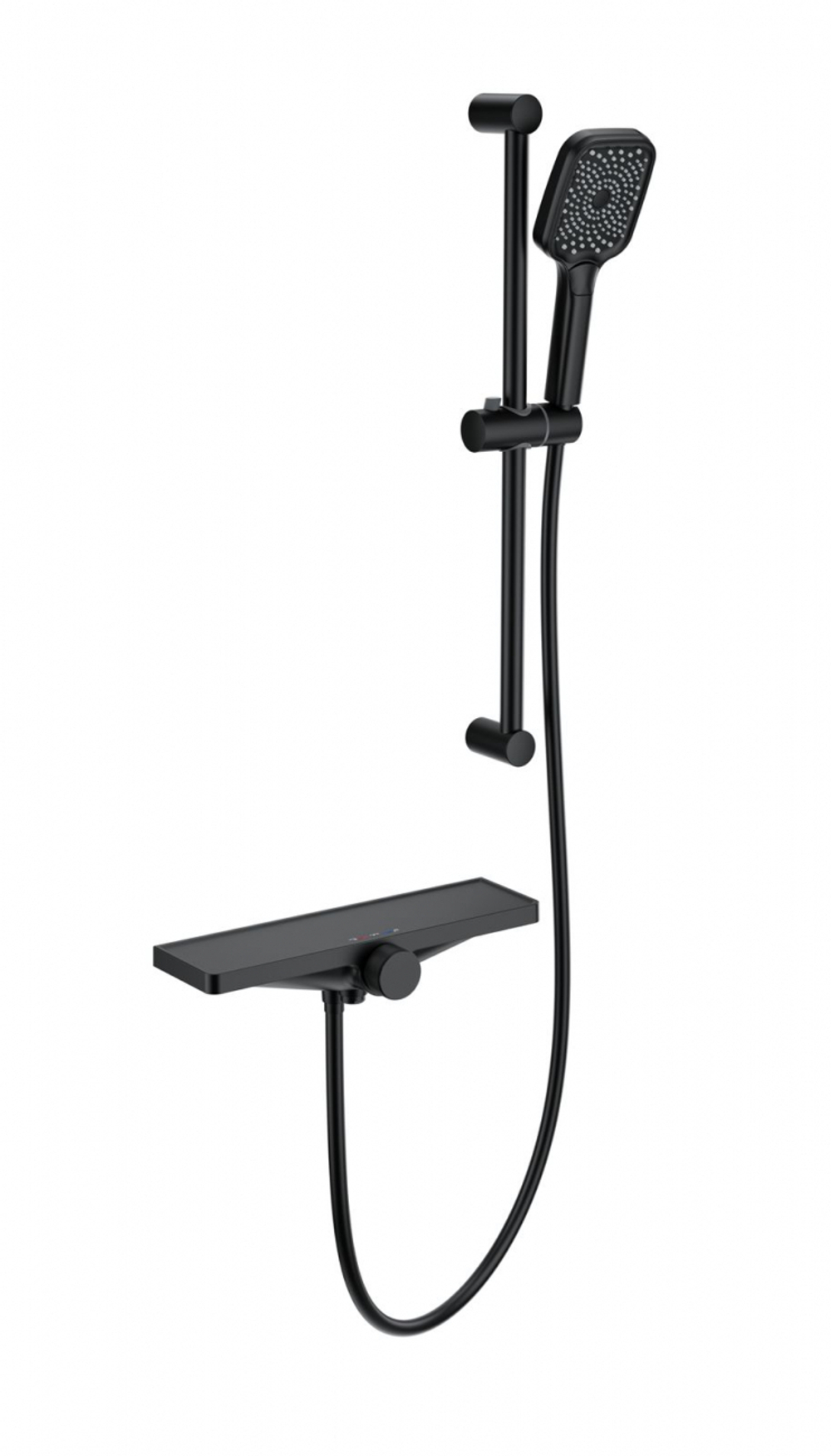 Смеситель для ванны с душем WONZON & WOGHAND Onix, Черный матовый (WW-B2551-A-MB)