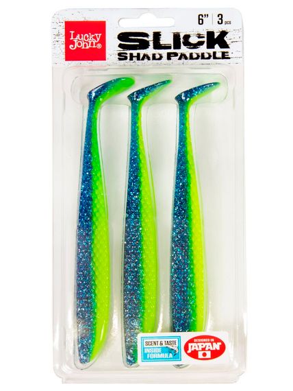 Виброхвосты LJ 3D Series SLICK SHAD PADDLE 6.0in (15.20)/Z17 3шт
