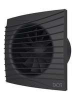 Вентилятор накладной SILENT D125 обратный клапан Matt black DICITI