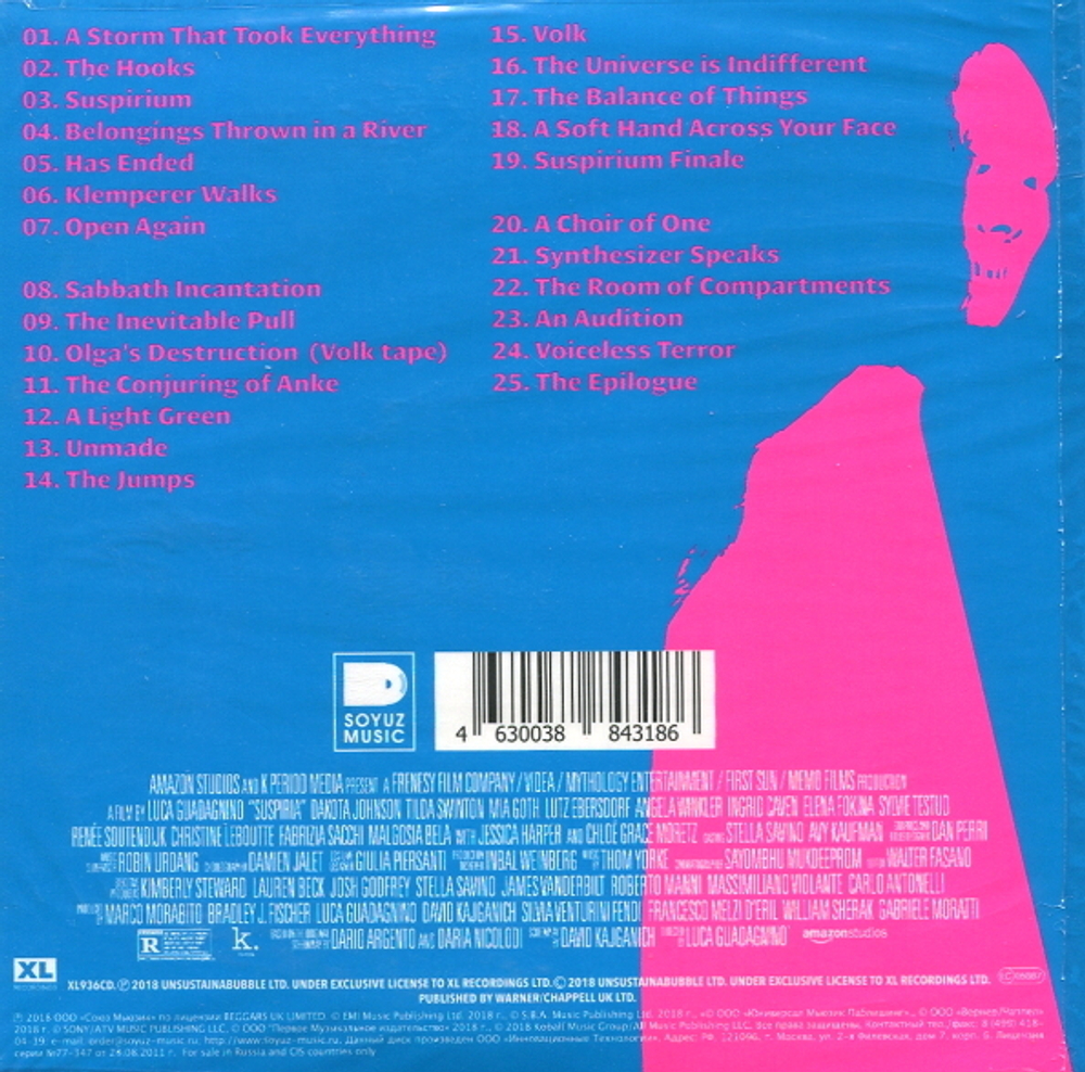 Thom Yorke / Suspiria (Music For The Luca Guadagnino Film)(RU)(2CD)