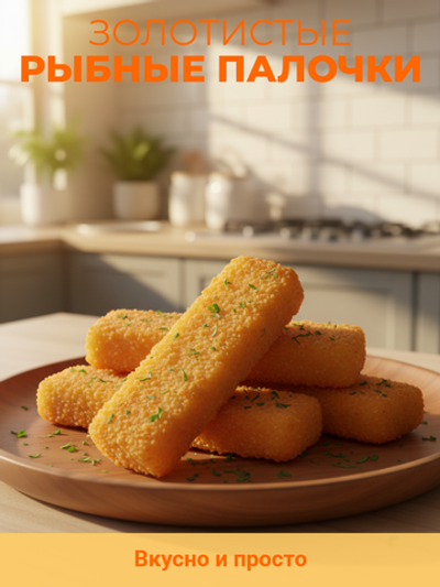 Рыбные палочки из филе минтая в панировке "А.Эсперсен" 250 гр