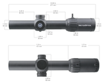 Оптический прицел Vector Optics Constantine 1-10x24, сетка Tactical Dot MOA, 30мм,