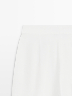 Massimo Dutti Брюки из крепа, белый