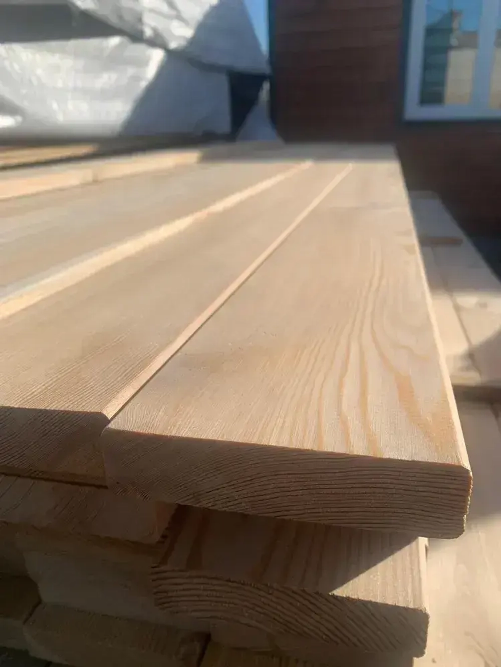 Палубная доска Лиственница 28х140х2000, сорт АВ / 2 штуки