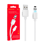 Кабель для зарядки Borofone BX57 USB-A - Lightning, 2A, 1м, магнитный, белый