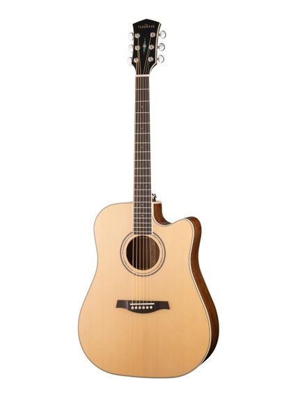 Parkwood S66 -электро-акустическая гитара, дредноут с вырезом, с чехлом, верхняя дека: массив ели, за