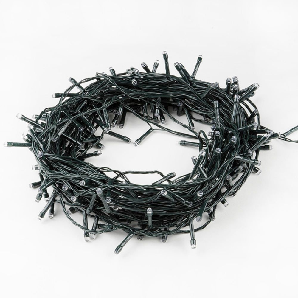 ULD-S1000-100-DGA PINK IP20 Гирлянда светодиодная. 10м. 100 светодиодов. Розовый свет. Провод зеленый. ТМ Uniel