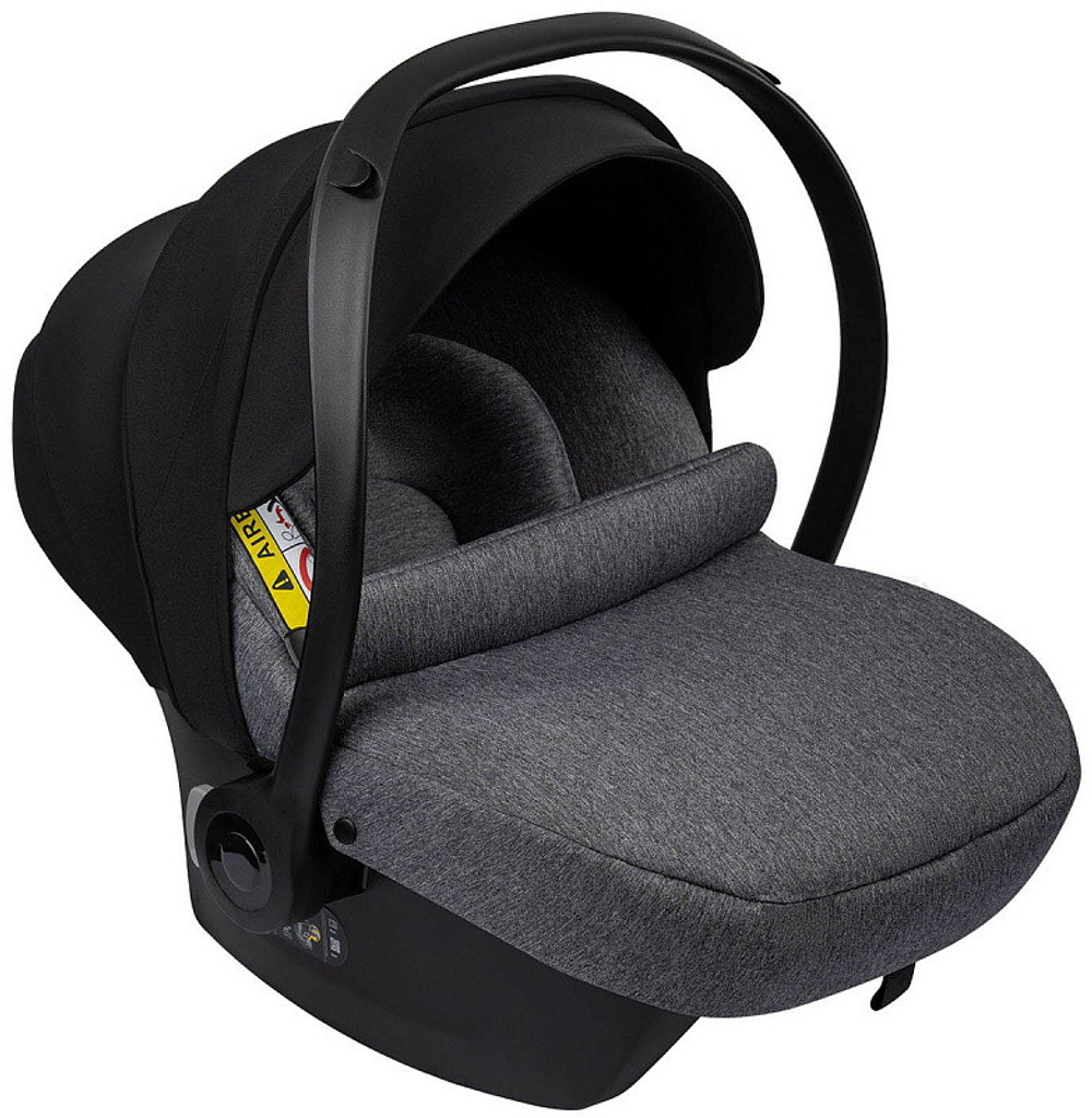 Детская коляска Indigo Impulse Eco 3 в 1 с автокреслом Avionaut Cosmo Grey Ie06 серая кожа/серый
