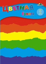 Бумага цветная А4 32л, 16цв "Разноцветные волны" на скобе (Апплика)