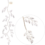 Ветка декоративная «Сияющие листья» 100 см, Золото