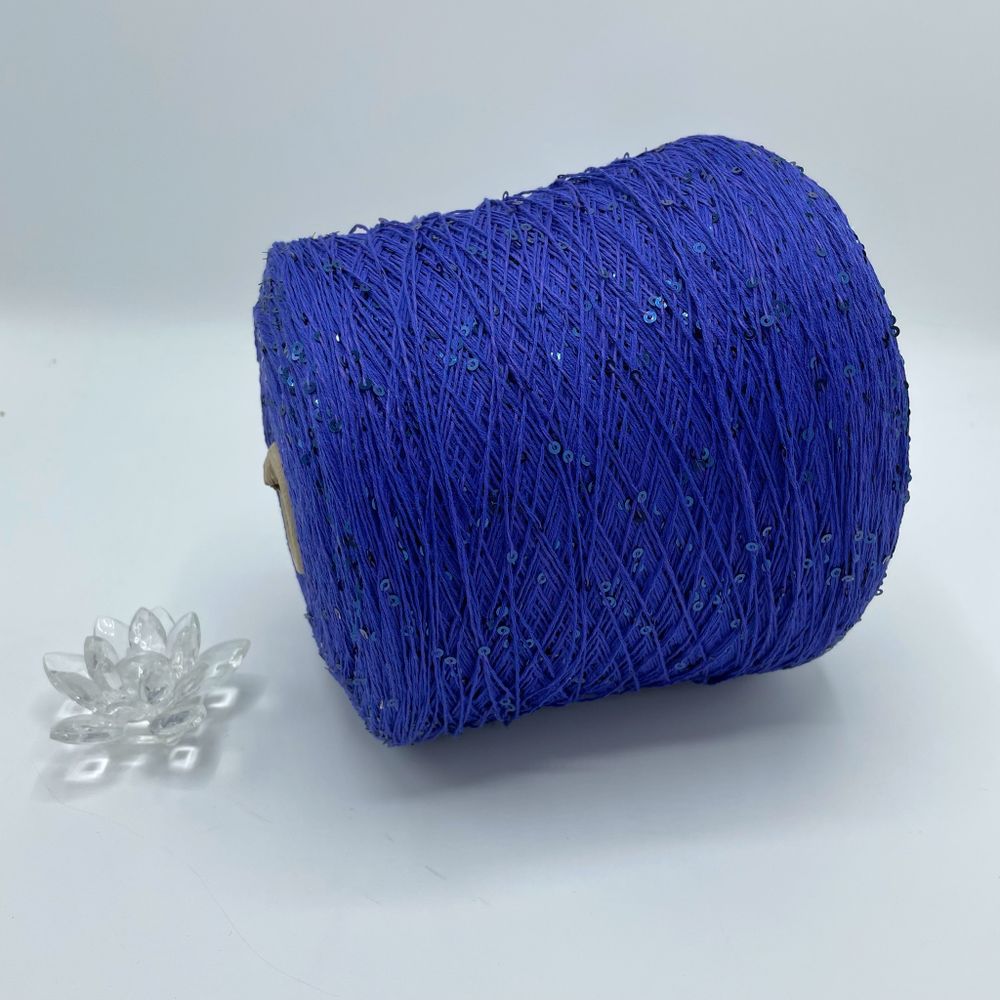 Пряжа пайетки на бобине (200 гр) FILATI ITALIANA 100% хлопок+пайетки