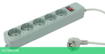 Сетевой фильтр PC Pet AP01006-1.8-GR серый
