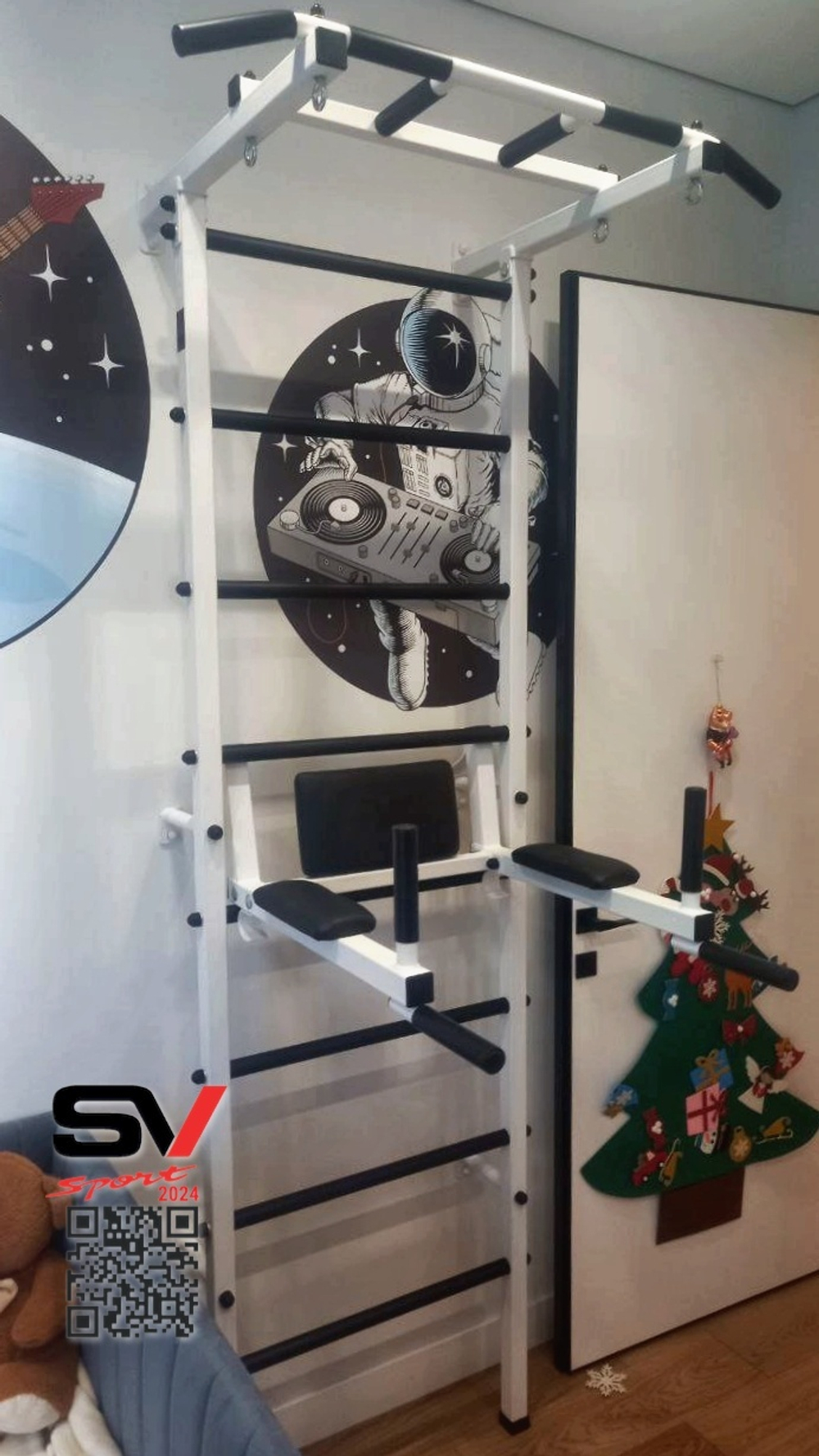 Монтаж шведской стенки Sv Sport в пеноблочные, газоблочные стены