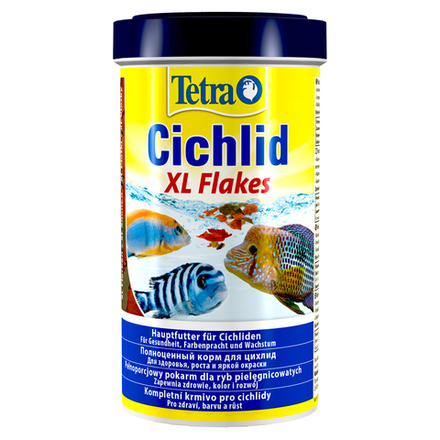 Tetra Cichlid XL корм для всех видов цихлид крупные хлопья 500 мл