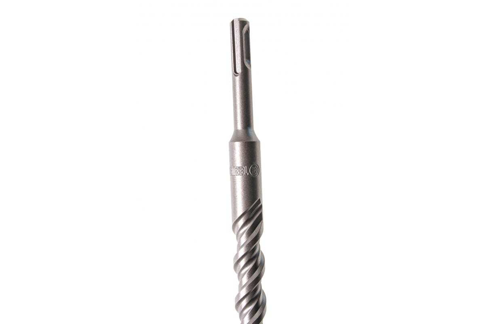 Бур по бетону, двойная спираль, Cobalt W-tip, 18x310 мм, SDS PLUS, серый