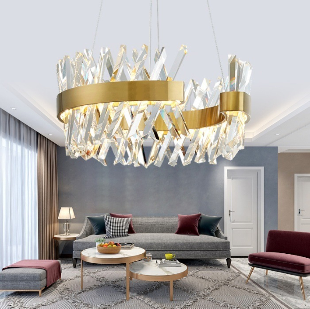 Люстра Akasha 600A  light antique brass