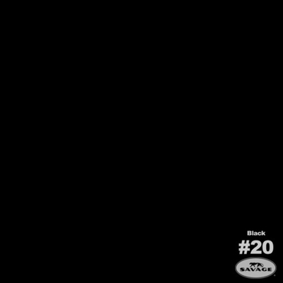 Фон бумажный Savage Black 2,7x11m (чёрный)