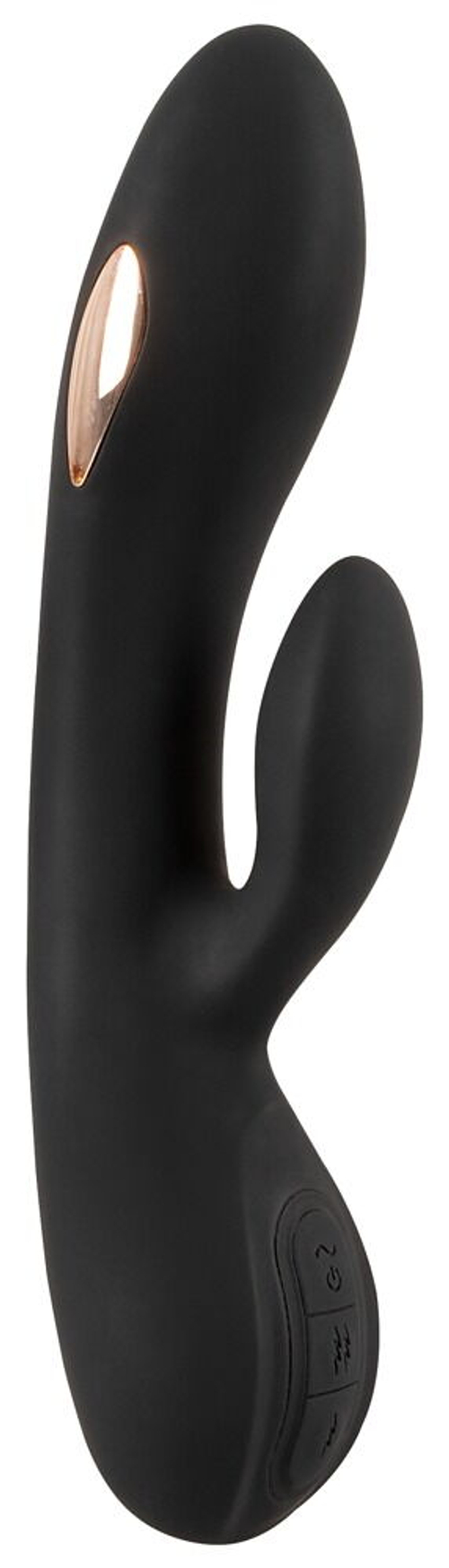 Черный вибратор-кролик с электростимуляцией E-Stim Rabbit Vibrator - 20,5 см.