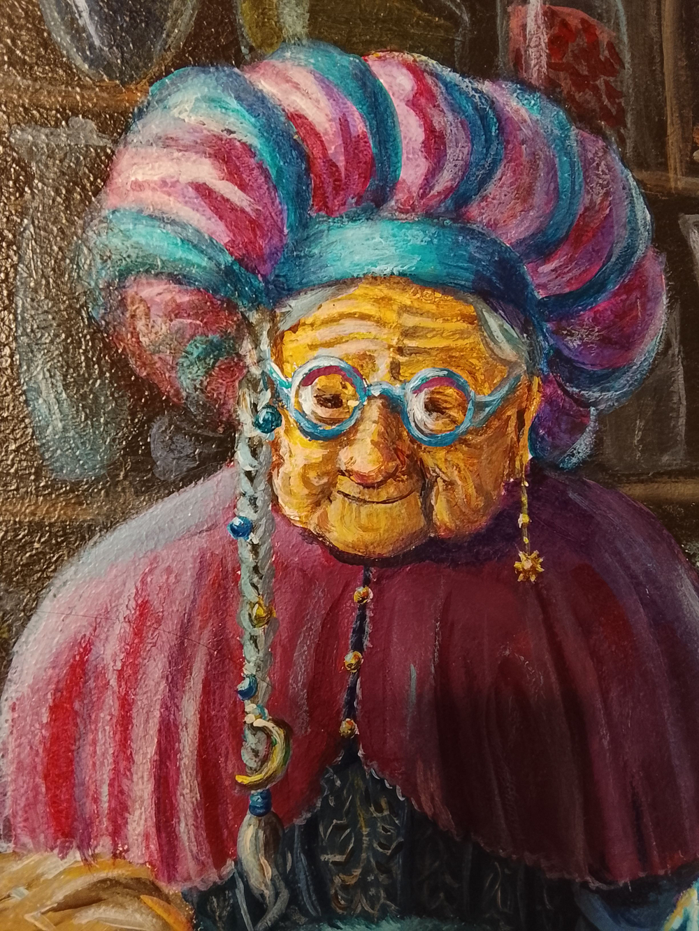 Картина "Айва", натюрморт. 30 см на 30 см. Акрил на картоне. Авторская живопись, оригинал.