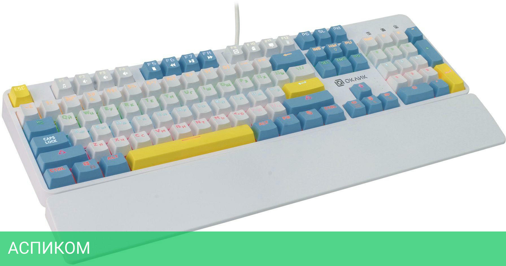 Клавиатура Oklick K951X белый (1901079)