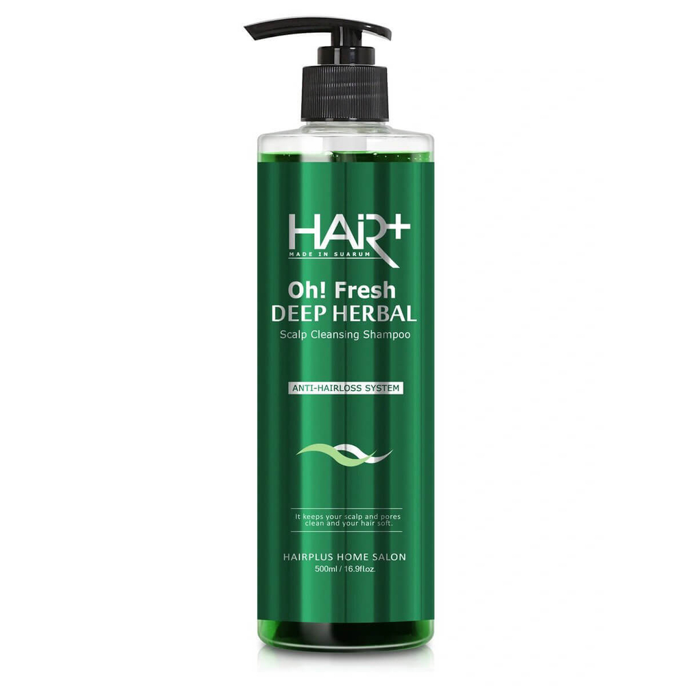 HAIR PLUS Oh! fresh deep herbal shampoo шампунь против выпадения волос на травах