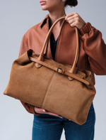 Замшевая сумка Daniela DBR 31375 светло-коричневый