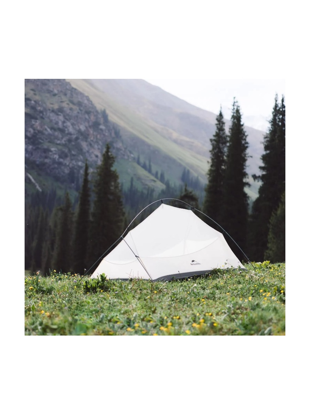 Палатка Naturehike Cloud Up UL Si 1-местная, алюминиевый каркас, серая