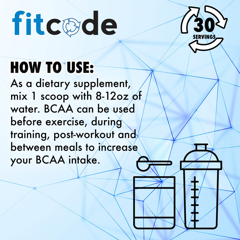 fitcode, BCAA, голубая малина, 240 г (8,5 унции)
