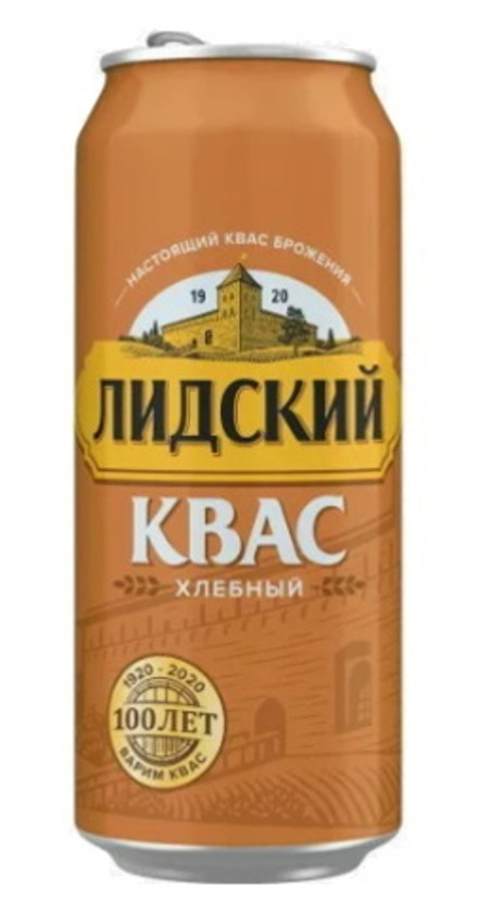 Квас Лидский "Хлебный" 0,45л. ж/б