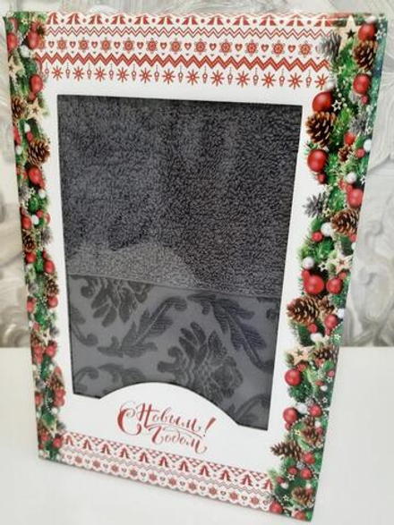 Полотенце махровое в подарочной упаковке, 100% хлопок, Турция.