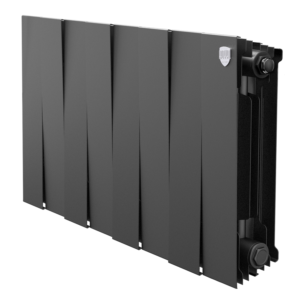 Радиатор биметаллический Royal Thermo PianoForte 300 Noir Sable 8 секций