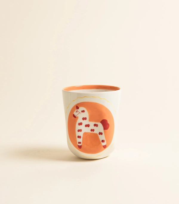 Стакан – Лошадка, оранжевый, 380 мл | Лукоморье