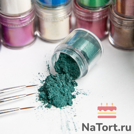 Краситель сухой перламутровый Bakerika «Изумрудное сияние» 4 гр