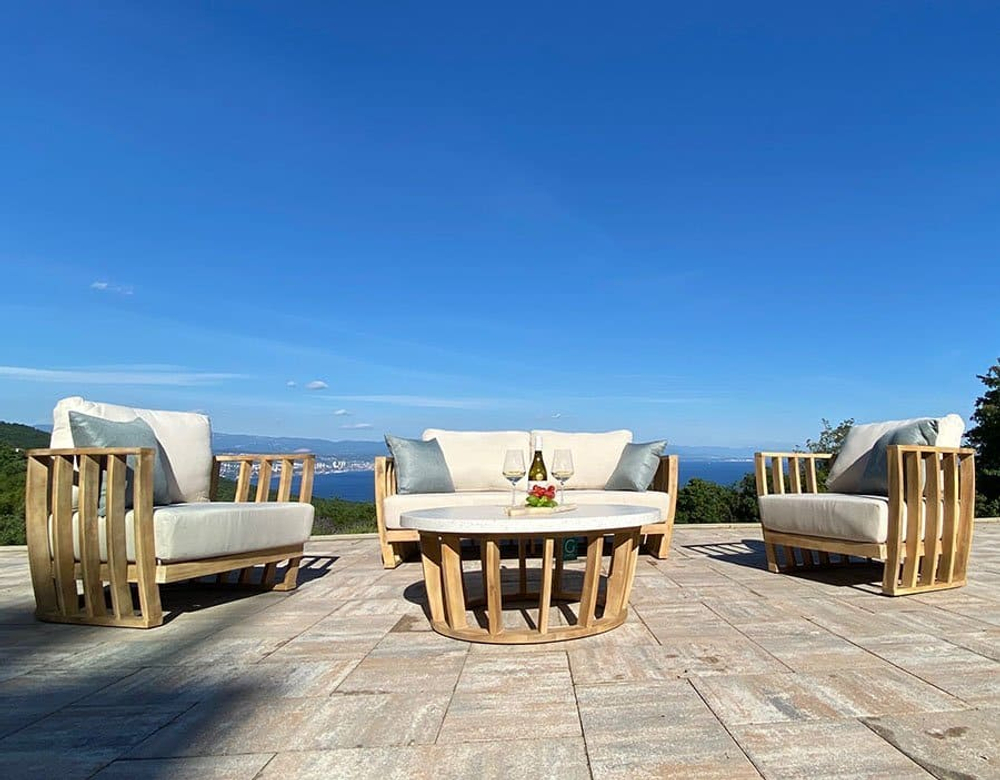 Столик кофейный Tagliamento Woodland, натуральный, белый