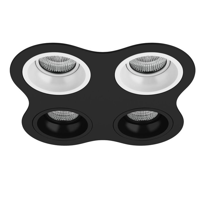 Комплект из светильников и рамки Lightstar Domino Round (214647+214606+214606+214607+214607) D64706060707