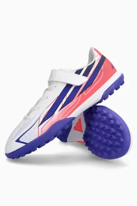 Сороконожки adidas F50 Hyperfast Club Hook-and-Loop TF Junior - белый