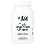 Vital Nutrients, Комплекс тройного магния, 500 мг, 90 веганских капсул (250 мг в 1 капсуле)