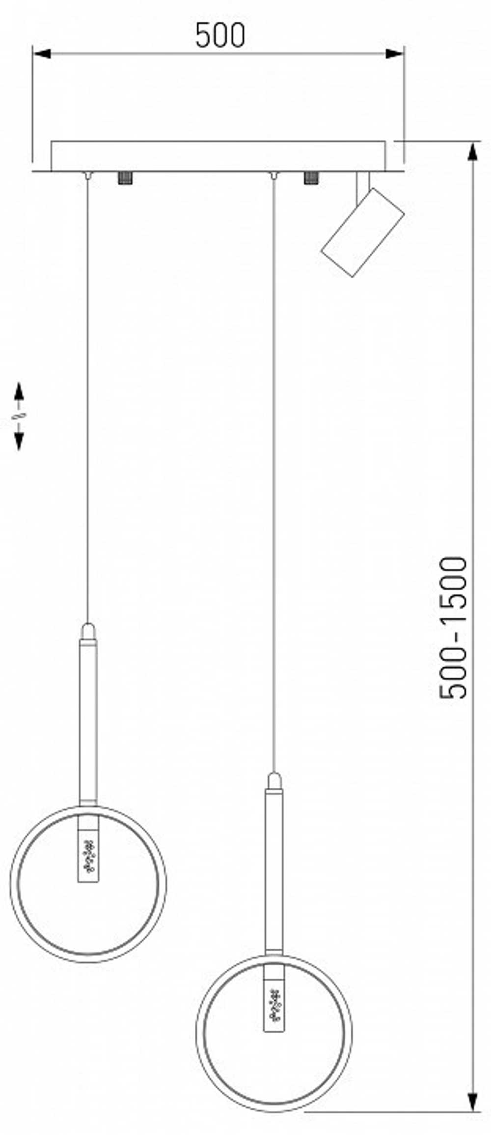 Подвесной светильник Eurosvet Verge 90249/3 черный
