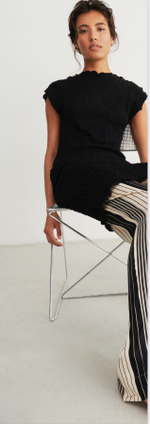 Платье-миди  в стиле креп