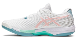 Женские Кроссовки теннисные Asics Solution Speed FF 2 Indoor - white/frosted rose