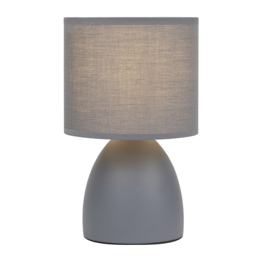 Настольная лампа Rivoli Nadine 7042-501 1 * Е14 40 Вт керамика серая с абажуром | Rivoli
