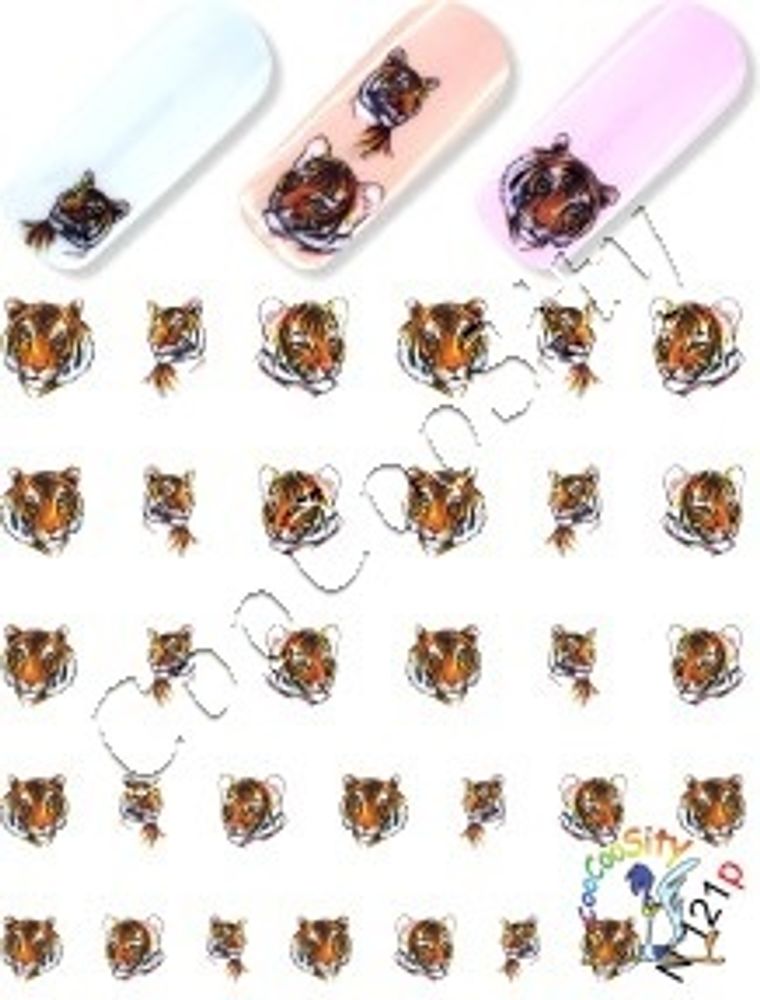 Дизайн ногтей Тигры N 121 p