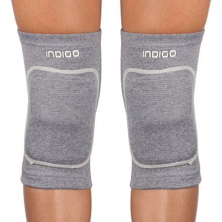Наколенники для гимнастики и танцев INDIGO, IN211-GR, р.M,от 9лет, хлопок,латекс,поролон,серый
