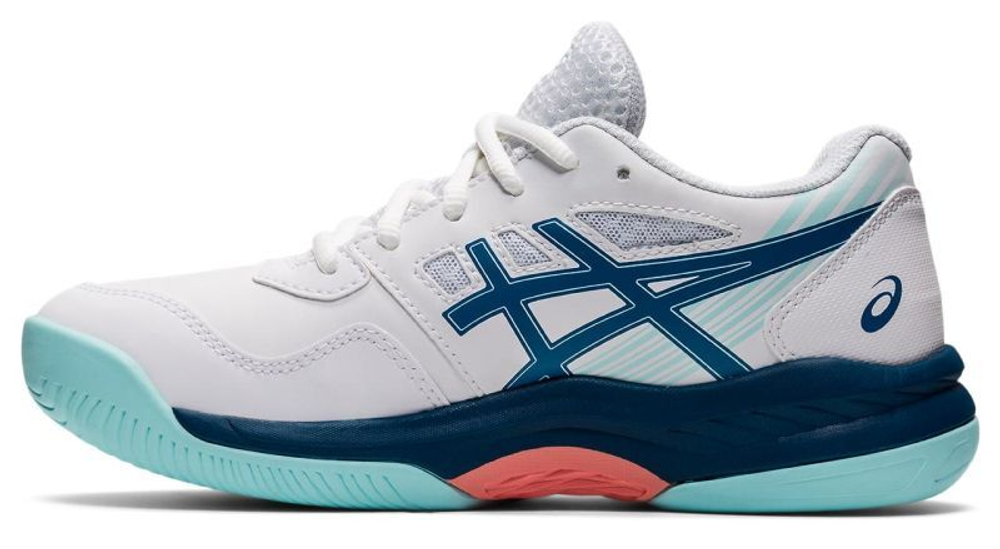 Детские Кроссовки теннисные  Asics Gel-Game 8 GS - white/light indigo
