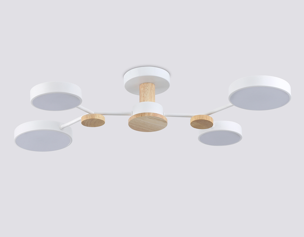 FL4858/4 WH/WD белый/дерево 60W 3000-6000K 700*400*120 (без ПДУ)