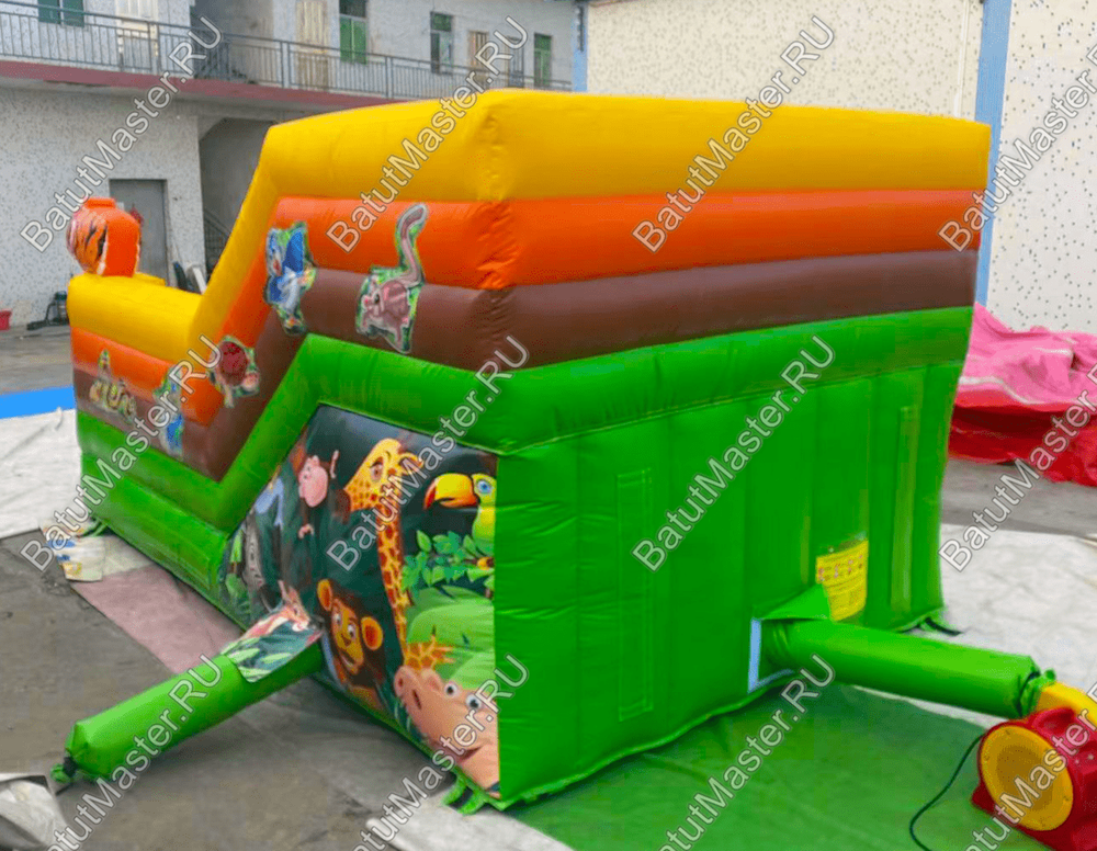Коммерческий надувной батут "Сафари",  4.80*2.90*2.55 м